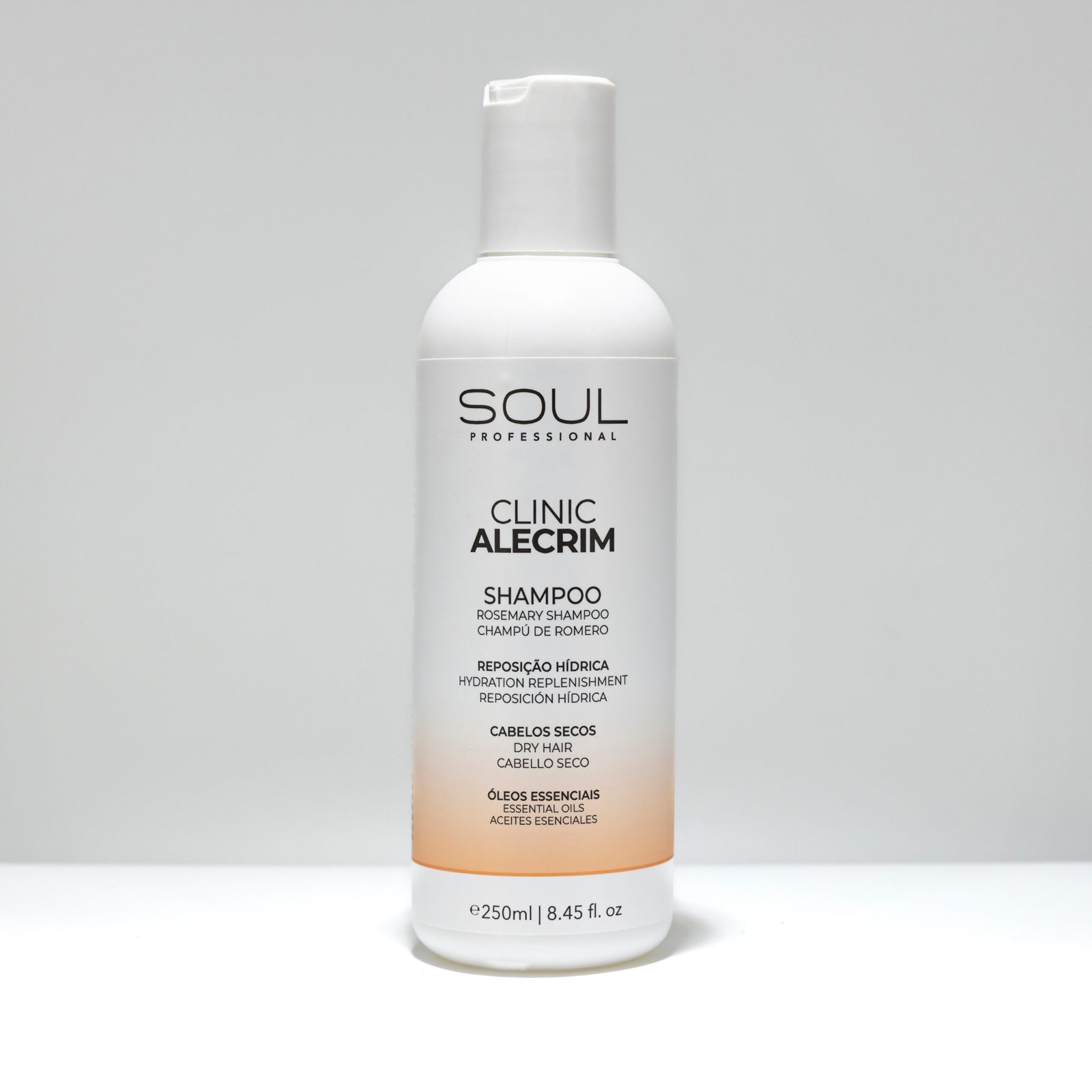 Shampoo Soul Clinic – Linha Alecrim 250ml – Cabelos Secos – Reposição Hídrica