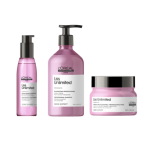 LISS UNLIMITED L’Oréal KIT SHAMPOO 500ML+ MÁSCARA 250G + OIL 125ML