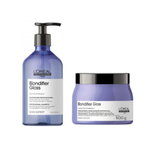 Blondifier L’Oréal Kit Shampoo 500ml + Máscara 500g