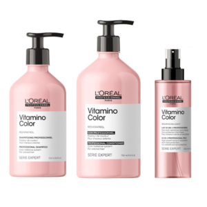 Vitamino Color L’Oréal Kit Shampoo 500ml+ Condicionador 750ml+ Spray 190ml